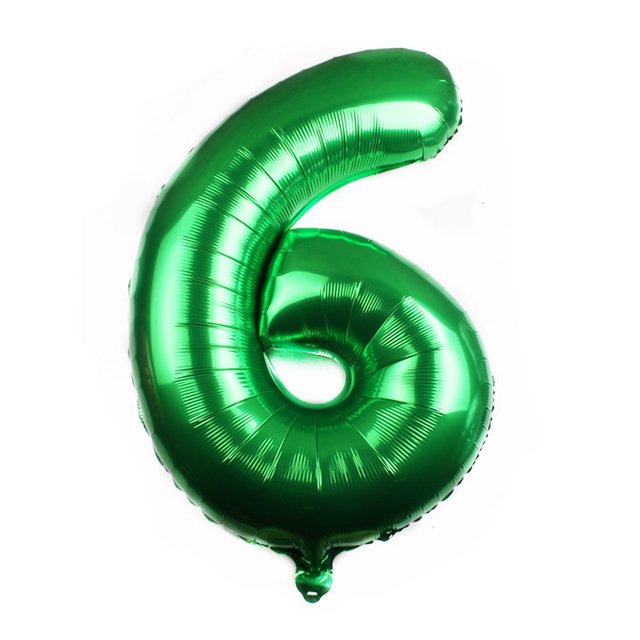 Globo de aluminio digital de 32 pulgadas, globo decorativo para aniversario, globo decorativo para cumpleaños infantil
