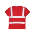 thumbnail image 5 of vastwit Mens Short Sleeve High Visibility Reflective Safety T-shirt Public Social Service Volunteer Red 4XL, 5 of 7