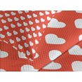thumbnail image 4 of Ambesonne Valentine's Day Quilted Bedspread Set 3 Pcs, White Hearts Love, King Size, Vermilion White, 4 of 5