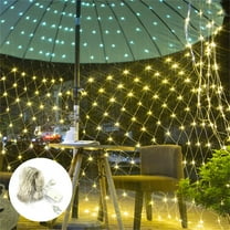 Kugisaki Christmas Net Lights Outdoor Decoration, 192 LED Net Lights with 8 Modes 118"x78" Waterproof Holiday Outdoor Bush Mesh Lights for Halloween Christmas Decorations（White）