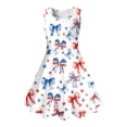 thumbnail image 4 of WERYOUNG Girls Patriotic Sleeveless Dresses For Girls Round Neck Red White Blue Party Dress 4th Of July Summer Dresses Versatile Sundresses 3-4 Years, 4 of 4