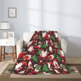 thumbnail image 2 of Gaeub Merry Christmas1 Print Flannel Throw Blanket, Home Fleece Throw Blanket for Couch or Bed,Decorative Blankets,Lightweight Fuzzy Flannel Blanket-60"x50", 2 of 6