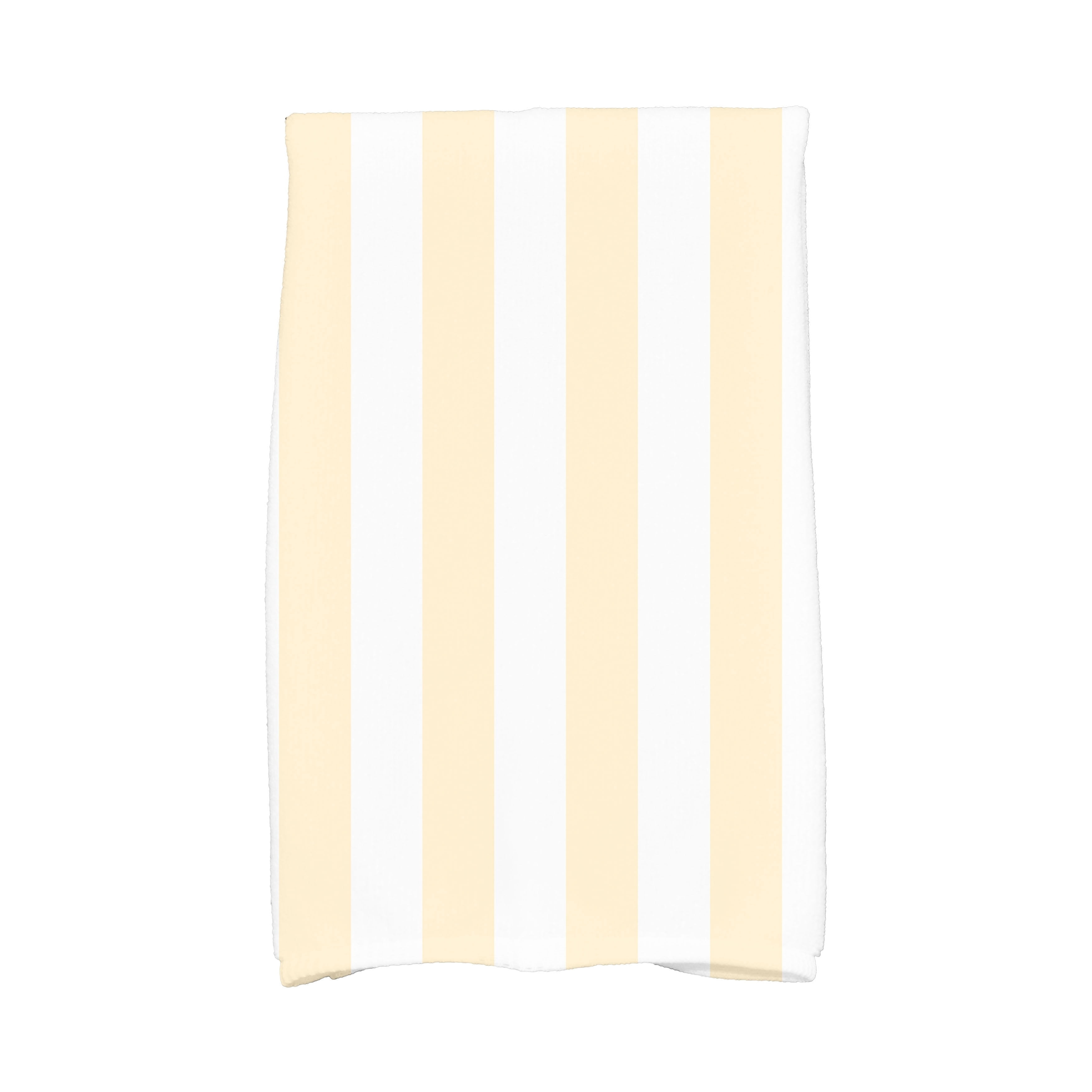 Simply Daisy, 16 x 25 Inch, Rugby Stripe, Stripe Print Kitchen Towel, Navy Blue