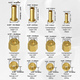 thumbnail image 3 of 180PCS Compression Fittings Assortment Kit-(1/4In, 3/8In, 5/16In, 1/2In) of Brass Compression Sleeve Ferrule,Insert&Nuts, 3 of 6