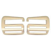Uxcell G Hook Webbing Slide Buckles, Metal G Hooks Webbing Buckles Clips Adjustable Buckle for Backpack Luggage Straps Gold 38mm