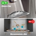 thumbnail image 2 of Refrigerator Drip Catcher, Refrigerator Drip Tray For Water Tray,Fridge Water Dispenser Drip Tray Prevents Water Splashes,Non-slip Silicone Dispenser Drip Collector for Ge Samsung-2 PCS Grey, 2 of 12