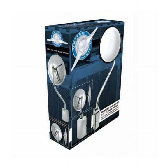 United Pacific 8 1/2 in Hood Mount Convex Mirror 60037