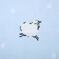 thumbnail image 2 of Poppy & Fritz Sheep Flannel Blue Throw Blanket-50X60, 2 of 9