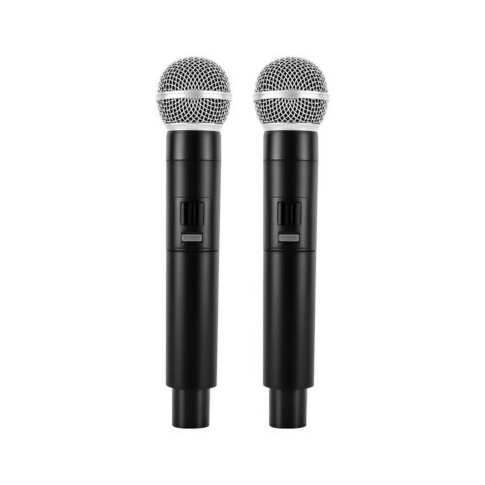 Shzicmy Dual Wireless Cordless Microphone, Iron/Plastic