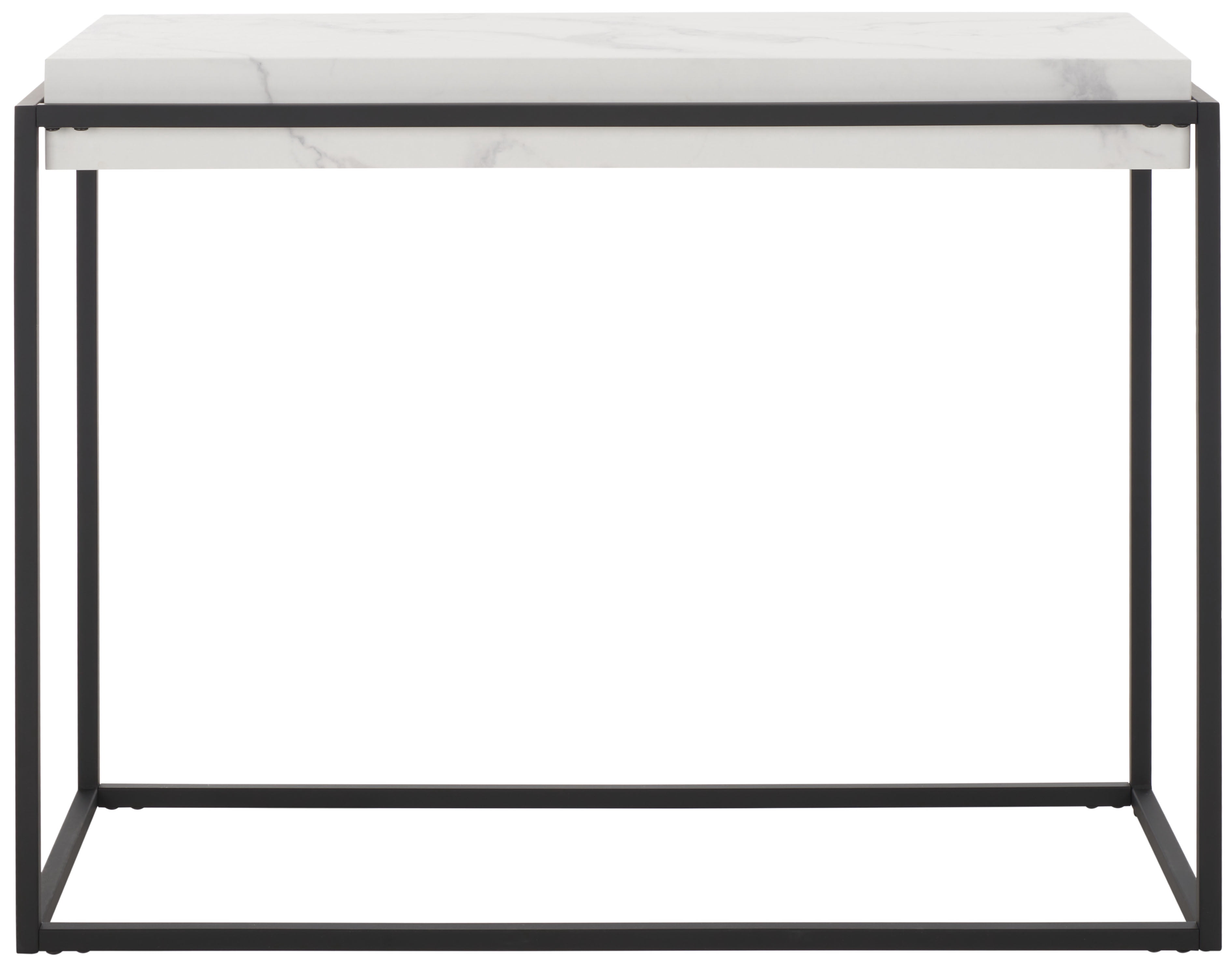 Safavieh Edgefield Modern Marble Console Table, White/Black