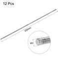 thumbnail image 2 of Unique Bargains 12Pcs M3 x 200mm Tige Entièrement Filetée 304 Filetages à Droite en Acier Inoxydable, 2 of 5