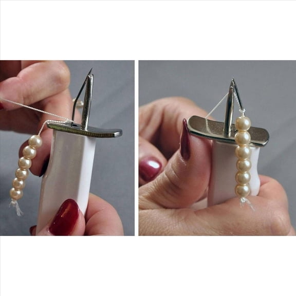 Bead Knotting Tool Create Secure Knots Pearl Jewelry Making for DIY Stringing Beading Tools White