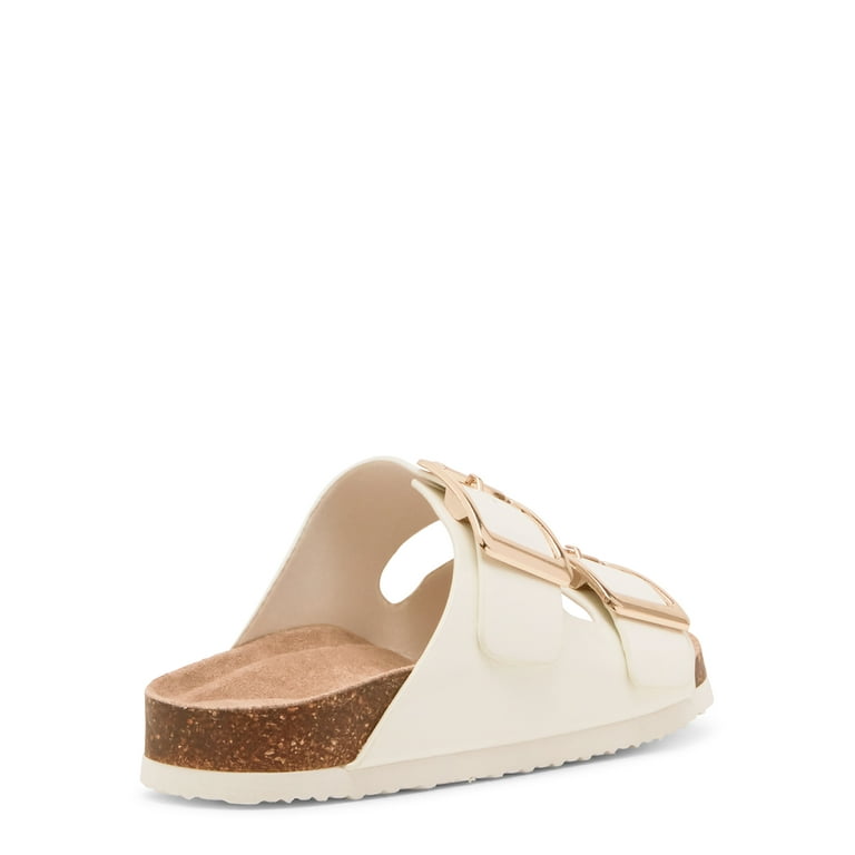 Madden Girl Women s Bodie Two Strap Footbed Sandals Walmart