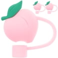 thumbnail image 1 of Miangastore Straw Covers Pink 3Set 1.6x1.4in, 1 of 9
