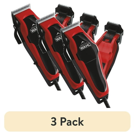 (3 pack) Wahl Clipper Clip 'N Trim 2 in 1 Hair Cutting Corded Clipper/Trimmer for Men and Women Kit 79900-1501