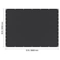 thumbnail image 5 of VEVOR 90% Sun Shade Cloth, 10 x 12 ft Pergola Shade Cover with Stainless Steel Grommets, Sun Shades Canopy Privacy Screen with 140 GSM HDPE Material, for Outdoor, Patio, Garden, and Backyard (Black), 5 of 9
