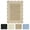Brown, variant on Geetinfly 8 x 10 ft Blue Rectangular Polyester Bedroom Living Room Dining Room Nursery Room Scalloped Bordered Indoor Modern Non Slip Machine Washable Area Rug