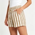 thumbnail image 5 of BUIGTTKLOP Shorts for Women Drawstring High Waisted Casual Shorts Rolled up Hem Wide Leg Summer Shorts with Pockets, 5 of 8