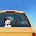 thumbnail image 3 of Sidaley Etiqueta engomada del limpiaparabrisas de la ventana trasera del coche de Papá Noel estilo de coche de Navidad divertido brazo que agita las Automoción decorativa y accesorios No.10 Sidaley VI1434-10B, 3 of 6