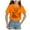 4-Orange, variant on ZTKWD Girls Tops Fashionable Short Sleeve T-Shirt Casual Daily Shirt for Kids Assorted Colors 90-160 Easter eggs