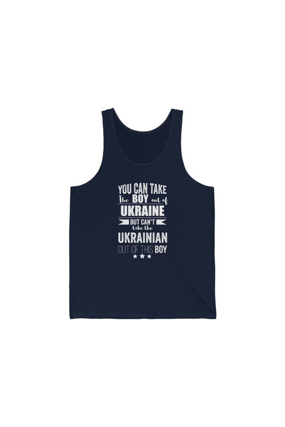 Can't take Ukrainian Pride out of boy Unisex Tank Top XS-2XL Ukraine Proud