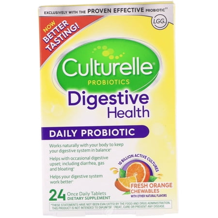 Culturelle Digestive Health Chewable 24 Chewables by i-Health, Inc, Pack of 2