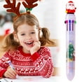thumbnail image 1 of Cartoon Christmas 10 Color Ballpoint Pen Christmas Student Stationery Cute Color Pen Ten Color Pen 1ml High Packs Misprint Ink Pens Gel Pen Pens Lotion Dip Pen Pencil, 1 of 3