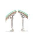 thumbnail image 4 of CAPE ROBBIN RAFA SQUARE TOE MULE HEELS-AQUA Heels Blue, 4 of 4