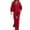 Red, variant on Enjoytime Travel Outfits for Women Casual Lounge Plus Size 2 Piece Sets V Neck Long Puff Sleeves Tops Straight Leg Pants Matching Set