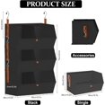 Hanging Closet Organizer 3 Tier,Space-Saving Closet System,Black ...