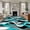 Aque, variant on Abstract Stripes Large Area Rug 8x10 FT, Non Slip Living Room Throw Carpet, Retro Modern Orange Black Gray Lines Washable Soft Indoor Outdoor Carpet Non-Shedding Rug for Bedroom Dining Room