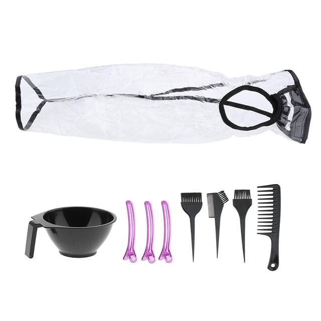 Salón DIY Color de cabellero de cabello Embudo Tinte Cuenco Cepillo Pinzas para el cabello