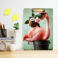 thumbnail image 2 of FORMRS Acrylic Clipboard with Low Profile Clip Standard A4 Letter Size, 12.5" x 9", Pink Flamingo Coconut, 2 of 8