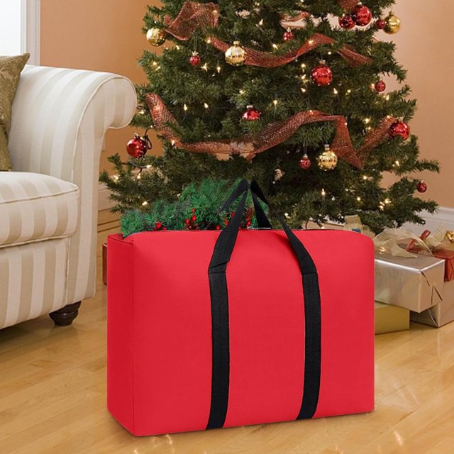 Overstock Items Clearance All, Christmas Storage Containers, Tree Bags for Storage, Christmas Tree Storage Bag, Heavy Duty Large Artificial Xmas Holiday Tree Bag with Handles and Zippers