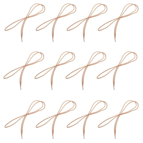 Homoyoyo Hiking Boot Laces Round Shoe Laces Light Brown Polyester 6 Pair