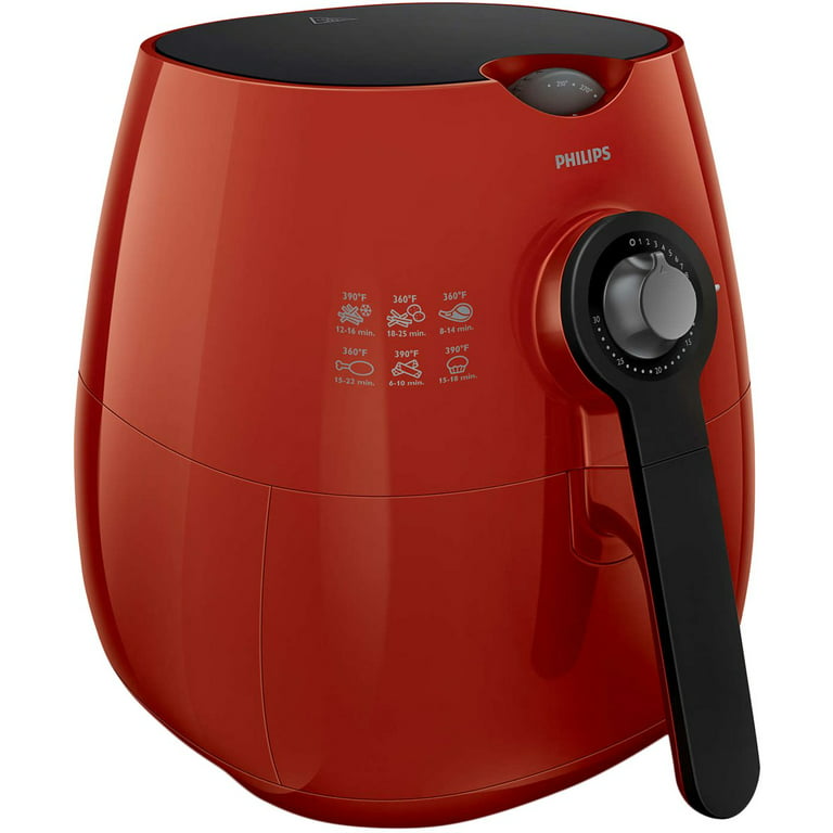 Philips Viva Collection 2.75qt Analog Air Fryer - Red/Grey (HD9220/96)
