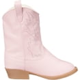 thumbnail image 6 of Baby Deer Little Girls Pink Pointed Toe Embroidery Western Boots 12 Kids, 6 of 7