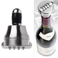 thumbnail image 2 of Zinc Alloy Bottle Password Lock Combination Red Wine Stopper Liquor Vacuum Passw, 2 of 5