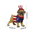 thumbnail image 3 of 4th of July Dog Ornament Cute Dog Ornaments Desktop Home Crafts Simulation Animals Creatives Dog Decor Resin Independence Day Decor, 3 of 6