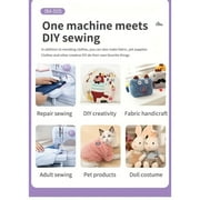 Lightweight Professional Portable Sewing Machine - 12 Stitch Modes, Adjustable Speed & Overlocking, Suitable for Home Use, Beginners & Crafts