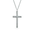 thumbnail image 2 of Bling Jewelry Womens Religious Jesus Crucifix Pendant Necklace 2 Inch Silver, 2 of 5