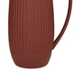 thumbnail image 4 of DecMode 7"W, 12"H Ribbed Red Ceramic Vase with Handles, Set of 2, 4 of 14