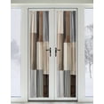thumbnail image 2 of Abstract Brown Beige Blackout Curtains French Door Curtains for Door Window, Simple Oil Painting Art Privacy Drapery for Patio/Sidelight Doors, 1 Panel with Tieback, 54 x 72 Inches, 2 of 6