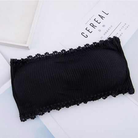 

Clearance Summer Women Fashion Cute Tube Top Strapless Knit Thread Sports Bra Underwear Wrap Chest