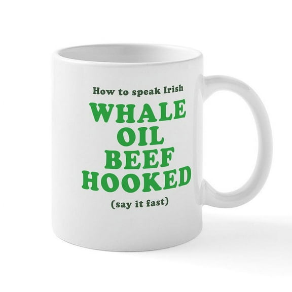 CafePress - How To Speak Irish Mugs - 11 oz Ceramic Mug - Novelty Coffee Tea Cup