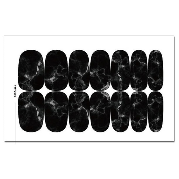Seitruly Accesorios para decoración de uñas para mujer, parche de cobertura completa para manualidades universales extraíbles, calcomanías adhesivas Arte de uñas Tipo6 Seitruly CE012403-06B