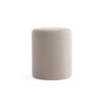 thumbnail image 1 of Get Style Ensemble Pouf Rond en Bouclé Paulo avec Siège Rembourré Confortable (Kaki), 1 of 5