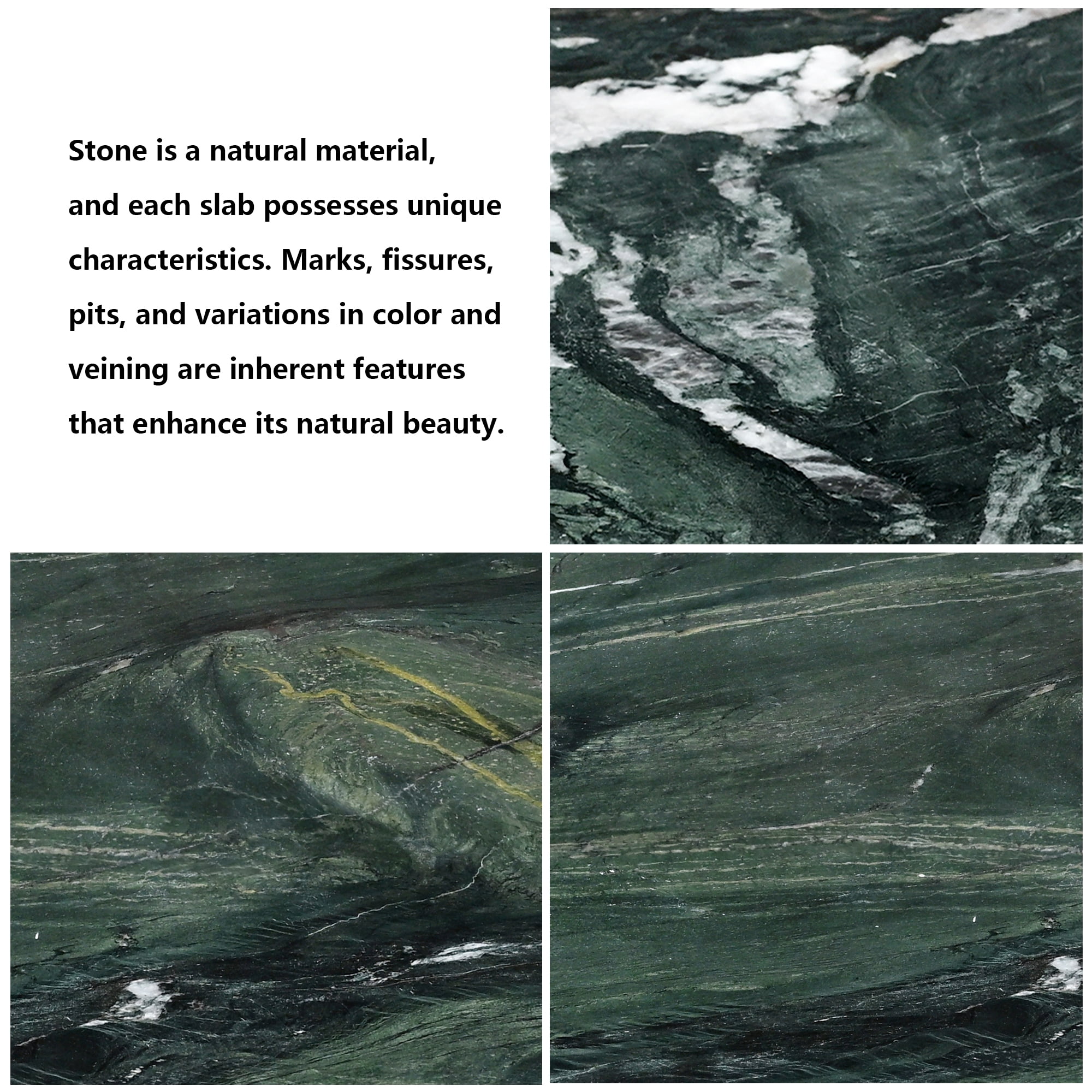 MDQMD Real Marble Coffee Table with Unique Texture for Living Room,Minimalist Luxury Coffee Table for Home Decor,Green