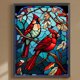 thumbnail image 3 of Pintura de diamante 5D DIY Full Round Drill Vitral Cardinal Kit (B6723), 3 of 9