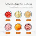 thumbnail image 5 of 1pc 500/900ML Manual Meat Mincer Garlic Chopper Rotate Garlic Press Crusher Vegetable Onion Cutter Kitchen Cooking Accessories (Green 900ml), 5 of 7